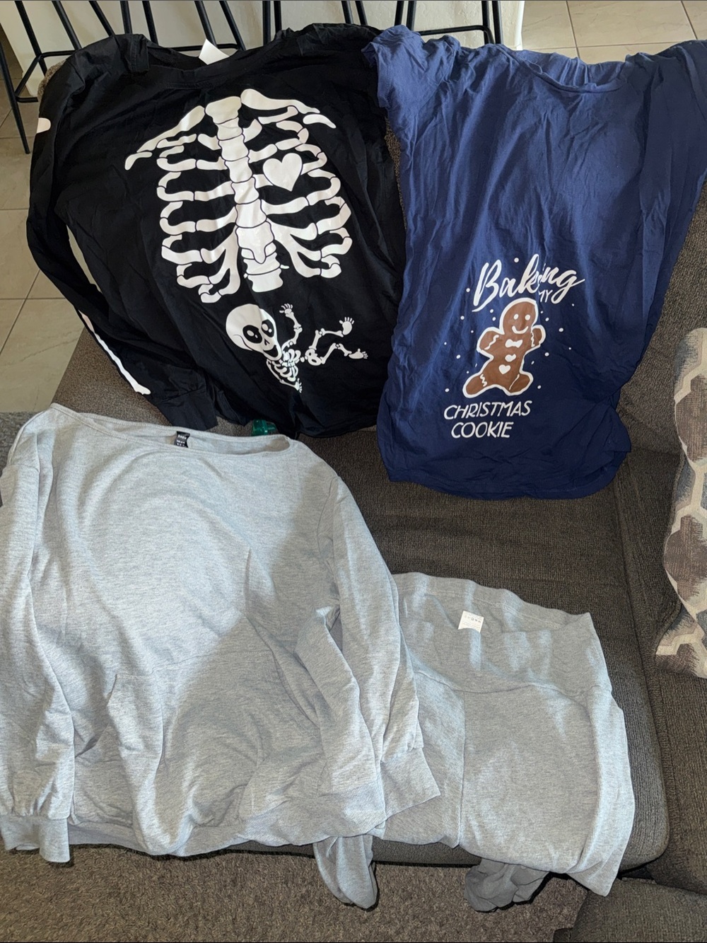 Maternity Bundle- two shirts and an outfit (sweater and matching pants)